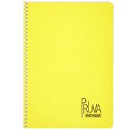Meteksan Pruva A4 Pet Spiralli Karton Kapaklı 144 Yaprak Çizgili Sarı Defter