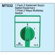 Metop MT032 10A 1 Faz 2 Kademeli Seçici Komütatör Şalter