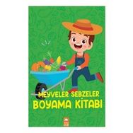 Meyveler ve Sebzeler Boyama Sayfalar Kitabı