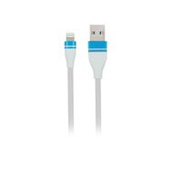 MF Product Jettpower 0054 1 m Beyaz Metal Başlıklı Örgülü 2.1A Lightning Hızlı Şarj Kablosu