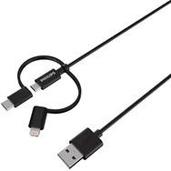 Mfit 1.2 mt Pvc Siyah Şarj Kablosu