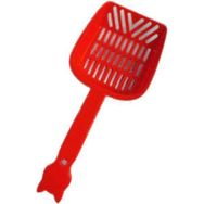 Miapet 26 cm Kırmızı Plastik Kedi Saplı Kum Küreği