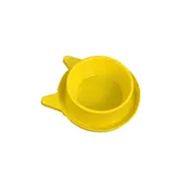 Miapet 400 ml Sarı Plastik Kedi Kulaklı Mama ve Su Kabı