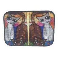 Miapet 60 x 45 cm Beyaz Kedi Elekli Desenli Kedi Tuvalet Önü Paspası