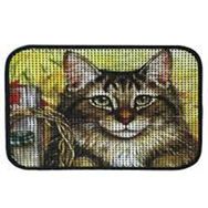 Miapet 60 x 45 cm Fare Elekli Desenli Kedi Tuvalet Önü Paspası