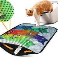 Miapet Elekli Desenli Yedi Kedi 60x45 cm Kedi Tuvalet Önü Paspası
