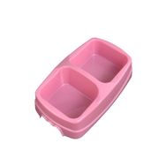 Miapet Pembe Plastik 450 ml Kedi Köpek Mama Kabı ve 400 ml Su Kabı