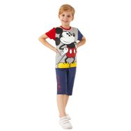 Mickey Mouse D4788-3 Gri Melanj Erkek Çocuk Kapri Takım