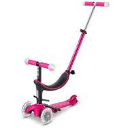 Micro Mini2Grow Deluxe Magic Led 3 Tekerlekli Pink Scooter