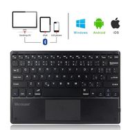 Microcase AL2746 Siyah Tablet ve Telefonlar İçin Şarjlı Touchpadli Türkçe Bluetooth Klavye