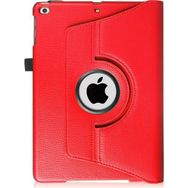 Microcase Apple iPad 2017 9.7 360 Döner Standlı Pu Deri Kılıf Kırmızı