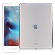Microcase Apple iPad 9.7 İnç 2017 Soft Tpu Elastik Silikon Kılıf Ve Cam Koruma Beyaz