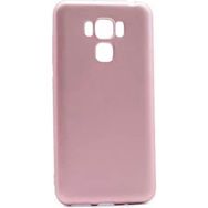 Microcase Asus Zenfone 3 Deluxe ZS570KL Premium Silikon Tempered Cam + Pembe Kılıf