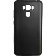 Microcase Asus Zenfone 3 Deluxe ZS570KL Premium Silikon Tempered Cam + Siyah Kılıf