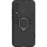 Microcase Huawei Nova 4 Batman Serisi Yüzük Standlı Armor Siyah Kılıf