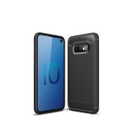 Microcase Samsung Galaxy S10E Brushed Carbon Fiber Silikon Kılıf