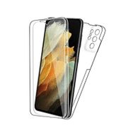 Microcase Samsung Galaxy S21 Ultra 360 Ön Arka Full Cover Şeffaf Cep Telefonu Kılıfı