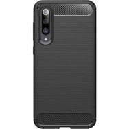 Microcase Xiaomi Mi 9 Brushed Carbon Fiber Silikon Kılıf