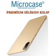 Microcase Xiaomi Mi 9 Premium Matte Gold Silikon Kılıf