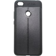 Microcase Xiaomi Redmi Note 5A Prime Leather Effect Silikon Tempered Cam + Kılıf