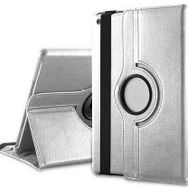 Microsonic 360 Rotating Stand Deri iPad 5 Gümüş Kılıf