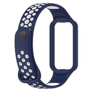 Microsonic Amazfit Band 7 Rainbow Sport Band Lacivert Beyaz Kordon