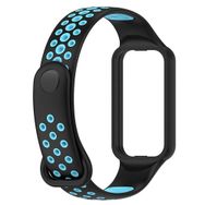 Microsonic Amazfit Band 7 Rainbow Sport Band Siyah Mavi Kordon