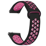Microsonic Amazfit Bip Siyah Pembe Rainbow Sport Band Kordon