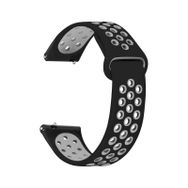 Microsonic Amazfit GTS 2 42 mm Beyaz Siyah Kordon