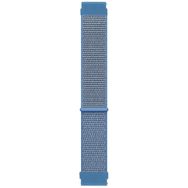 Microsonic Amazfit GTS 2E Uyumlu 42 mm Hasırlı Woven Sport Loop Mavi Kordon