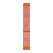 Microsonic Amazfit GTS 2E Uyumlu 42 mm Hasırlı Woven Sport Loop Turuncu Kordon