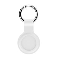 Microsonic Apple Air Tag Liquid Silicone Protective Case Beyaz Kılıf