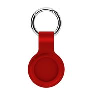 Microsonic Apple Air Tag Liquid Silicone Protective Case Kırmızı Kılıf