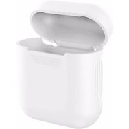 Microsonic Apple AirPods Mat Silikon Beyaz Kılıf