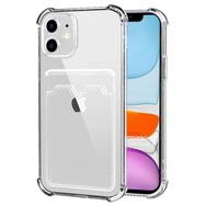 Microsonic Apple iPhone 11 Card Slot Shock Şeffaf Cep Telefonu Kılıfı