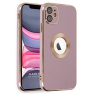 Microsonic Apple iPhone 11 Flash Stamp Pembe Cep Telefonu Kılıfı