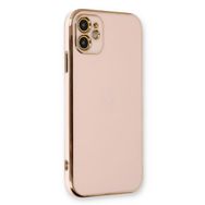 Microsonic Apple iPhone 11 Olive Plated Pembe Cep Telefonu Kılıfı