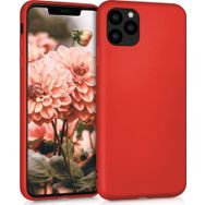 Microsonic Apple iPhone 11 Pro 5.8 inç Matte Silicone Kırmızı Cep Telefonu Kılıfı