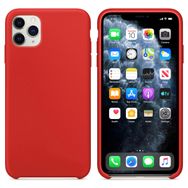 Microsonic Apple iPhone 11 Pro Max 6.5 inç Liquid Lansman Silikon Kırmızı Cep Telefonu Kılıfı