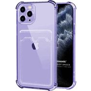 Microsonic Apple iPhone 11 Pro Max Card Slot Shock Lila Cep Telefonu Kılıfı