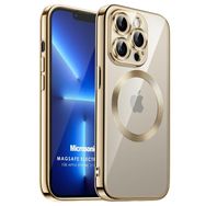 Microsonic Apple iPhone 11 Pro Max Magsafe Luxury Electroplate Gold Cep Telefonu Kılıfı