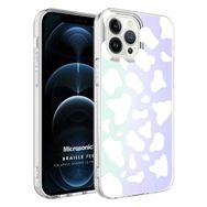 Microsonic Apple iPhone 12 Braille Feel Desenli Cow Kılıf