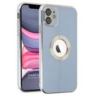 Microsonic Apple iPhone 12 Flash Stamp Mavi Cep Telefonu Kılıfı