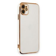 Microsonic Apple iPhone 12 Olive Plated Beyaz Kılıf
