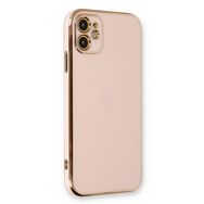 Microsonic Apple iPhone 12 Olive Plated Pembe Kılıf