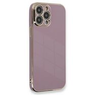 Microsonic Apple iPhone 12 Pro Max Olive Plated Lila Kılıf