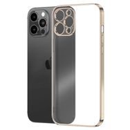 Microsonic Apple iPhone 12 Pro Max Square Matte Plating Gold Cep Telefonu Kılıfı