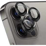 Microsonic Apple iPhone 12 Pro Siyah Tekli Kamera Lens Koruma Camı