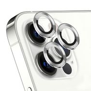 Microsonic Apple iPhone 12 Pro Uyumlu Tekli Kamera Lens Gümüş Koruma Camı