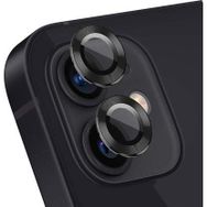 Microsonic Apple iPhone 12 Siyah Tekli Kamera Lens Koruma Camı
